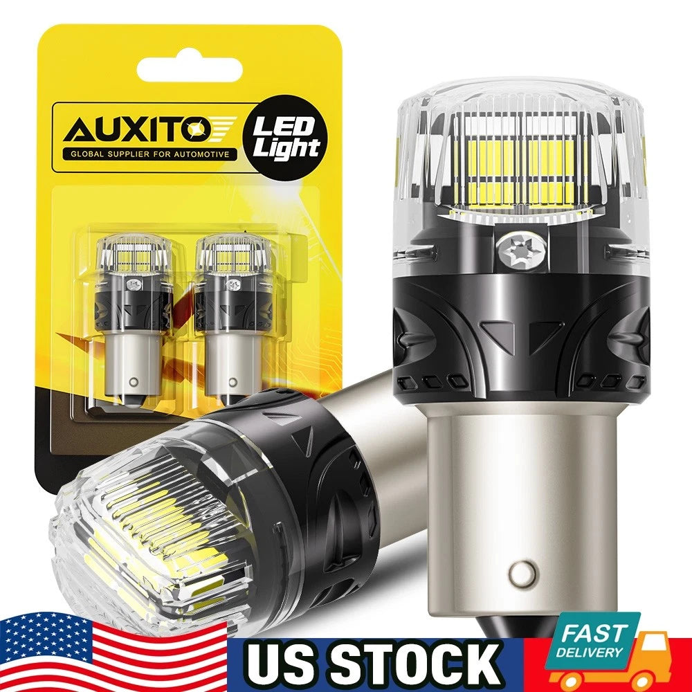 2X LED Daytime Running Light Bulbs for AUXITO 1156 7506 (Cool White)