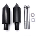 Extended Aluminum Spike Frame Sliders Black for Honda CBR600RR (2003–2006)