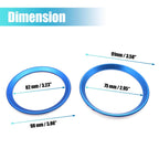 2pcs Emblem Ring Cover Trim for BMW 3 Series  Blue