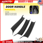 Black Inner Door Handle Pull Trim Cover for BMW X5 F15 X6 F16 (2014–2018)