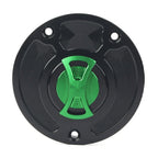 Aluminum Keyless Fuel Gas Tank Cap Cover for Kawasaki ZX10R ZX9R (2004-2023)