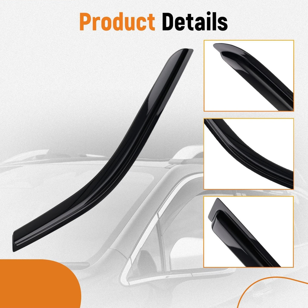 Vent Rain Deflector for Dodge RAM 1500 Crew Cab (2009–2018) Window Visor