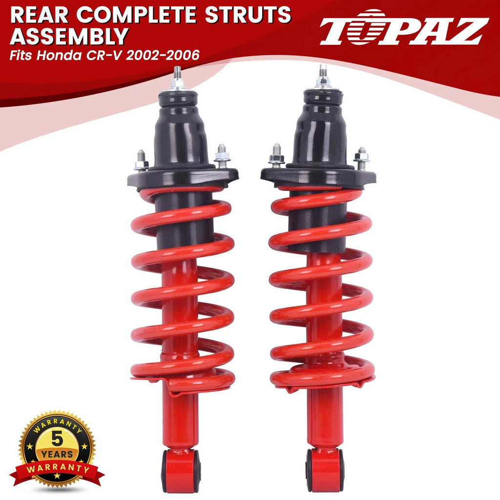 Set of 2 Rear Complete Shocks Struts for Honda CR-V (2002–2006)
