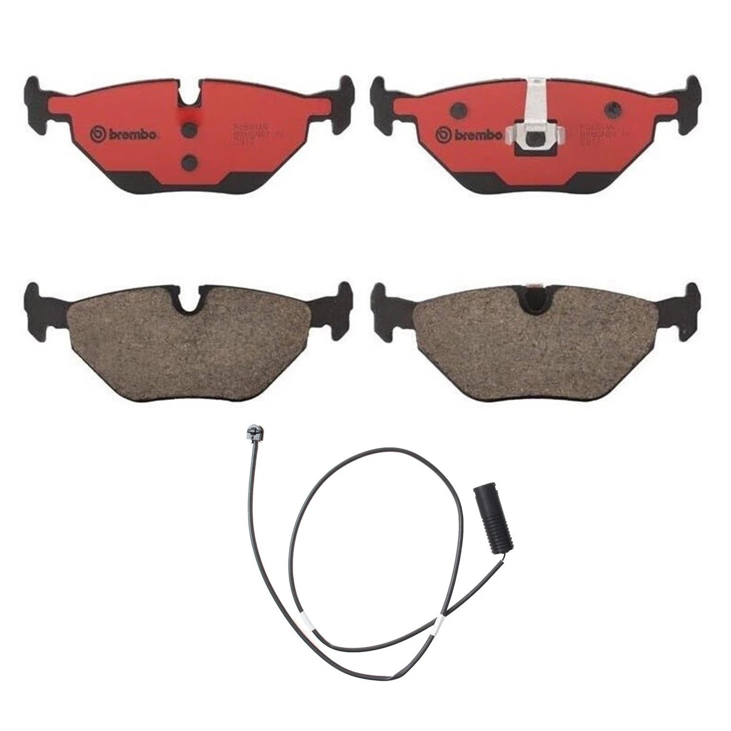 Brembo Rear Ceramic Brake Pad Set & Right Sensor for BMW E36 318ti Z3 (1992–1998)