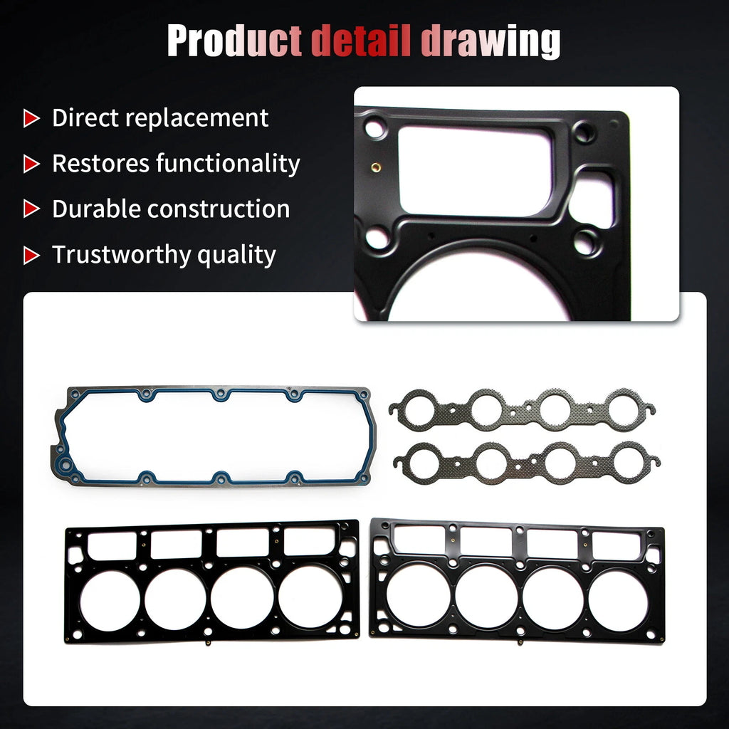 Head Gasket Set for Chevrolet Camaro Corvette Pontiac G8 (2009–2015) 6.2L