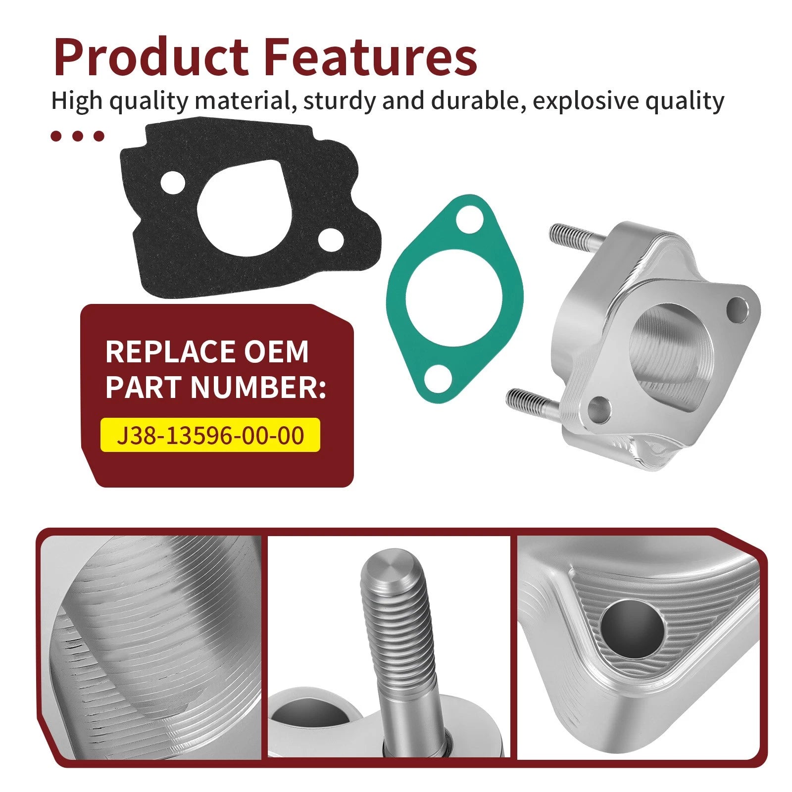 Carburetor Spacer Joint & Gaskets for Yamaha Golf Cart G2A G5A G8A G9A G14A G11A