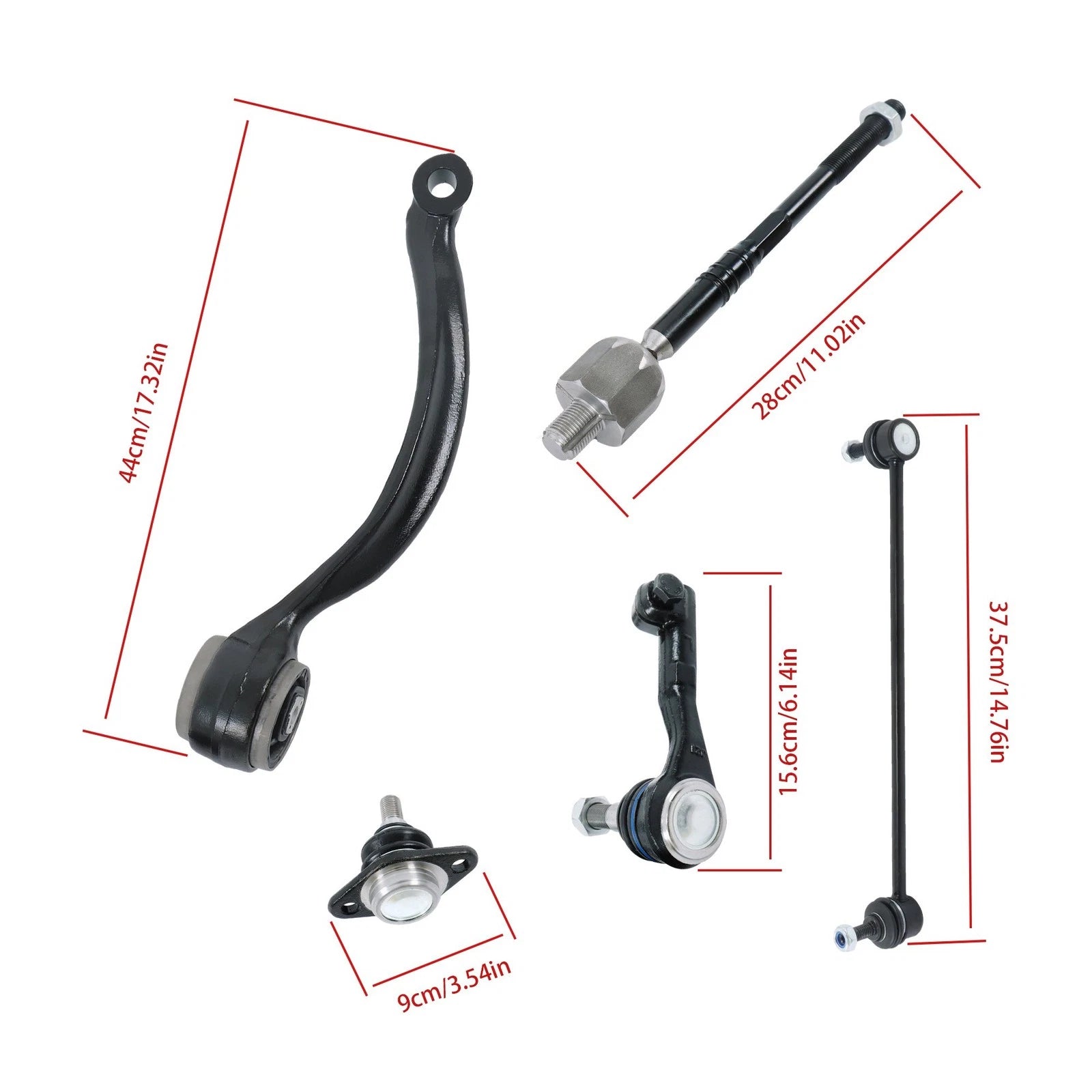 Front Control Arm Ball Joint Suspension Set for BMW 328i/335i (2009–2013) MS101106
