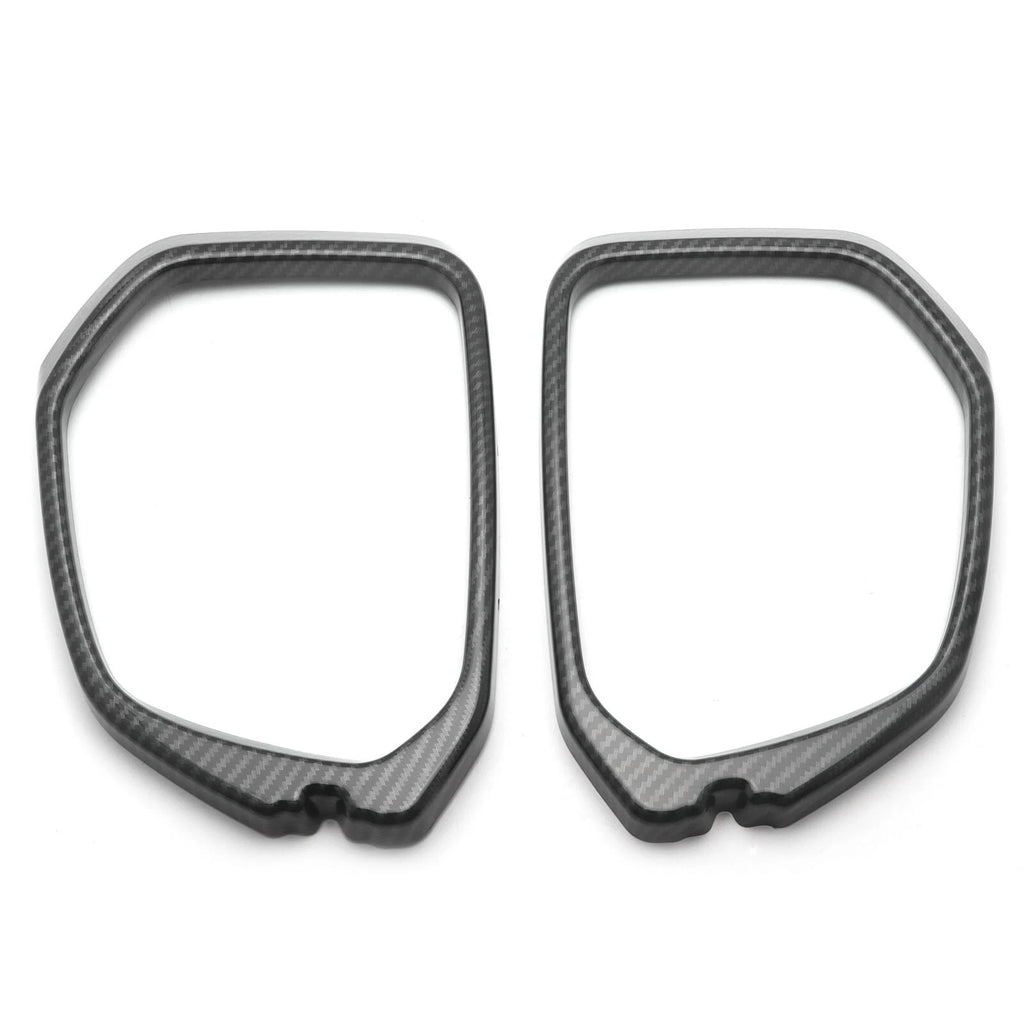 Carbon Fiber Pattern Mirror Rear View Bezel Trims for Honda Civic Type R (2016-2019)