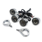 Chrome Motorcycle Turn Signals Kit for Harley Davidson (41mm)