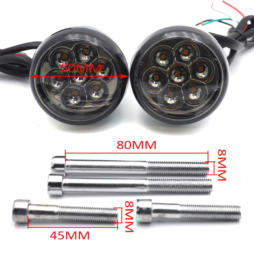 Smoke Rear Running Brake Turn Signal Light for XL883 FXDWG (2002–2005)