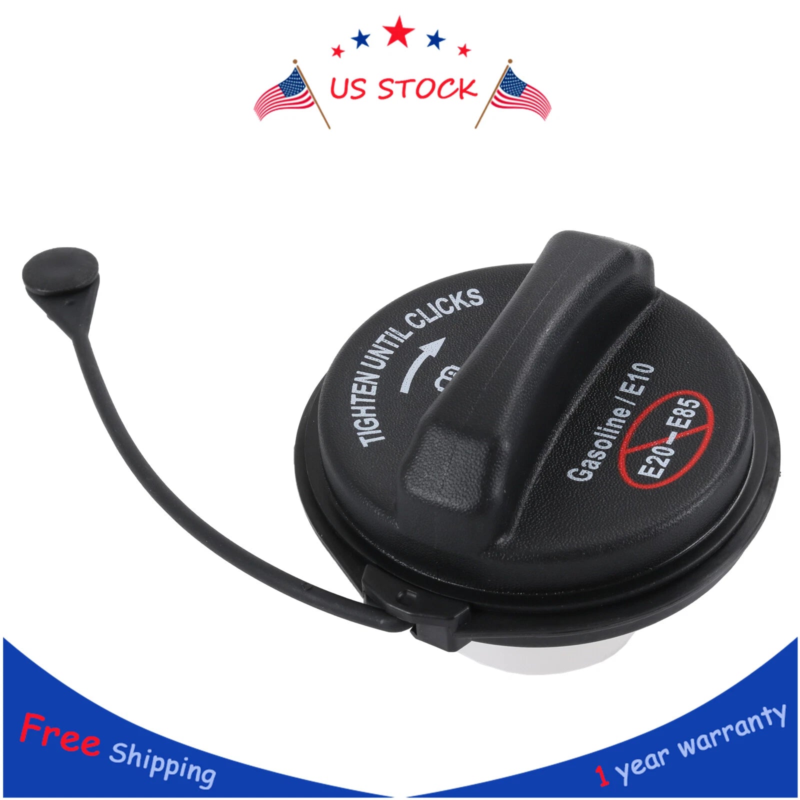 Fuel Gas Cap with Strap for Ford Focus, Escape, Freestar, Fusion, F-150 (2000–2023)