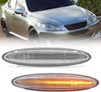 2X LED Clear Front Side Marker Indicator Lights for Toyota Camry (2006–2011)