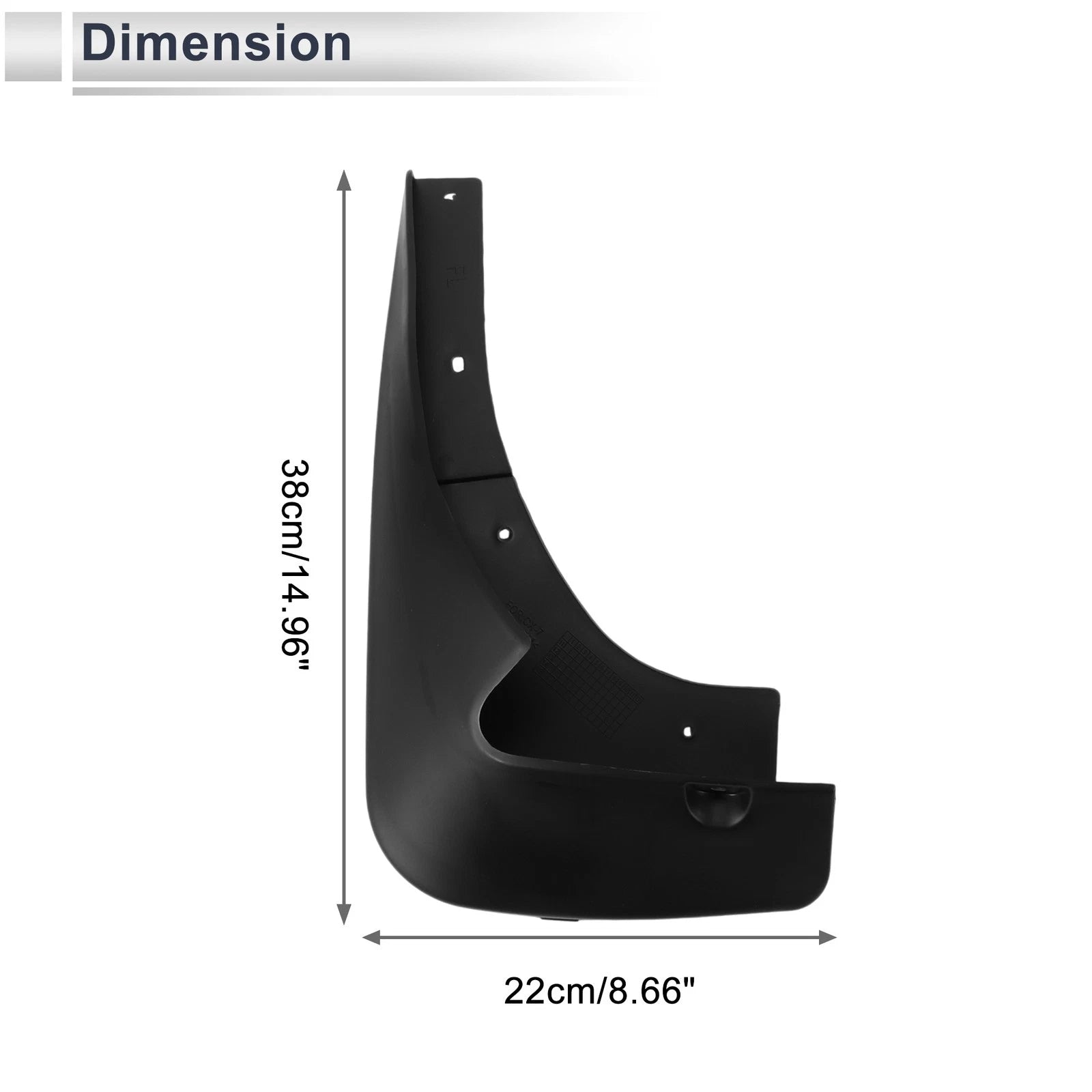 Set of 2 Mud Flaps Splash Guards for Mazda CX-7 (2007–2012)