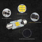 4X Festoon LED Interior License Lights for (6413 6429)