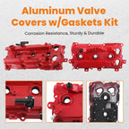 2X Aluminum Valve Covers with Gaskets for Nissan Altima Murano QX60 (2015–2018)