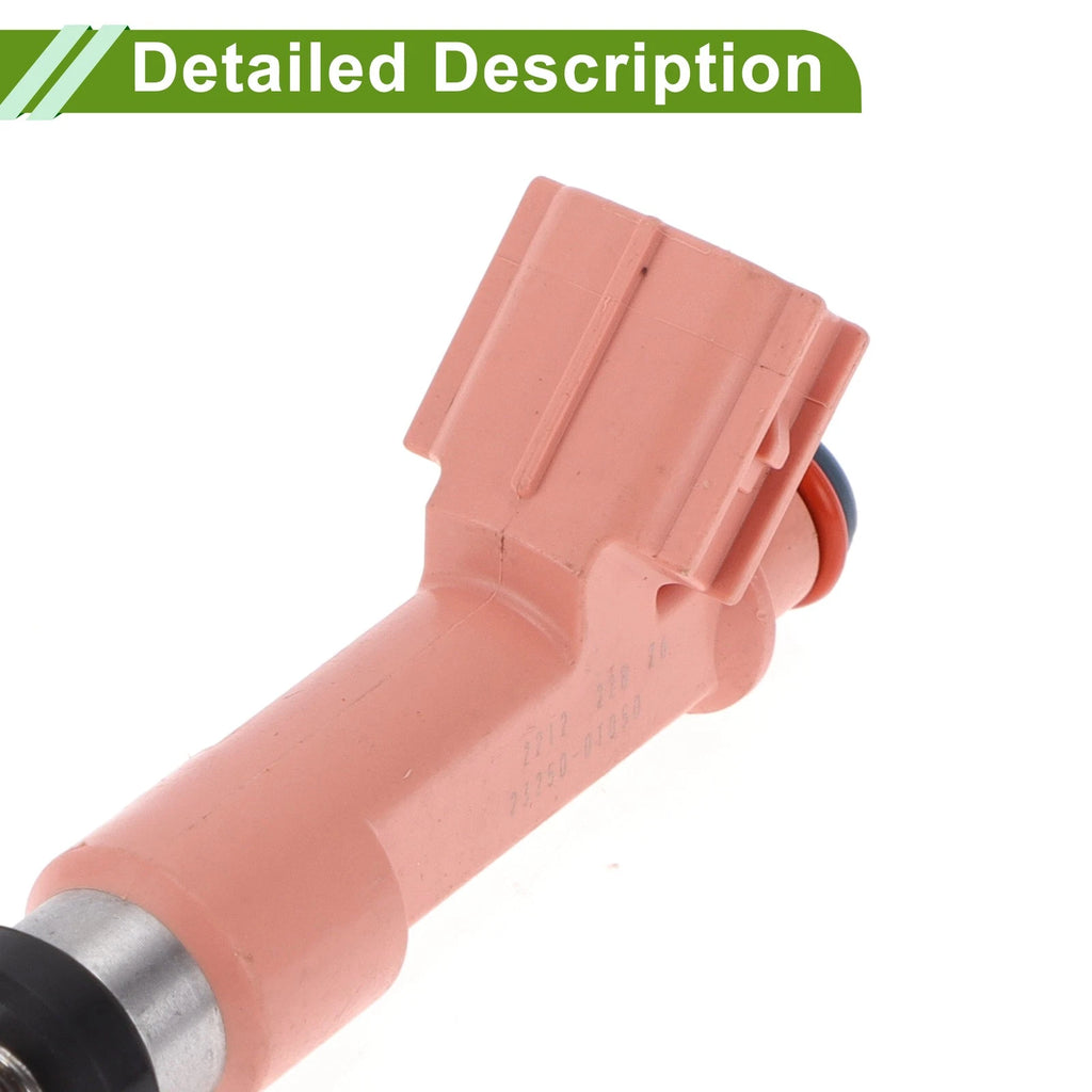 Fuel Injector for Toyota Corolla 2RZ-FE (2009–2013) 1 Pcs Pink Silver Tone