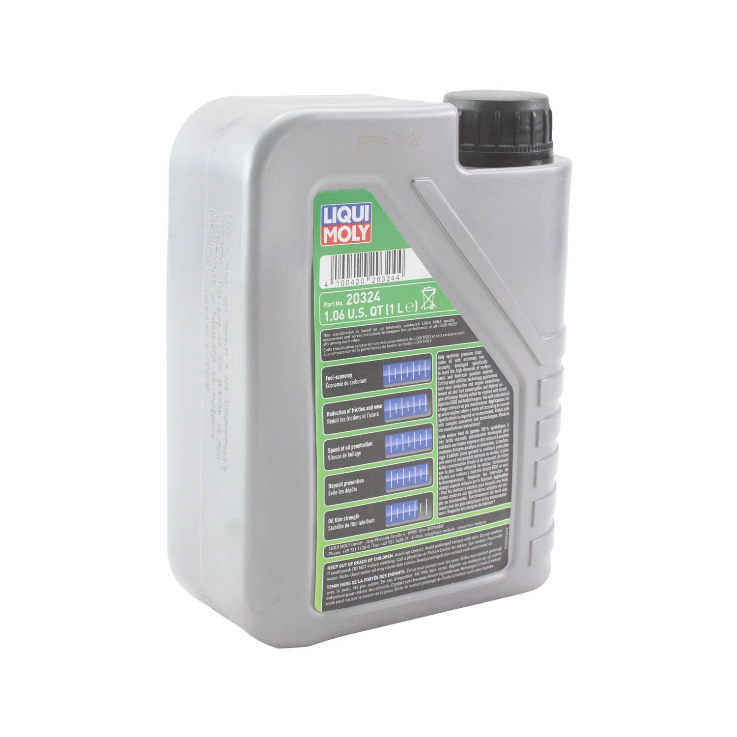 Liqui Moly 20324 Engine Motor Oil 0W-16 for Various Makes Models (1 L)