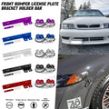 Metal Front Bumper License Plate Relocator Bracket for JDM Models (2000–2024)