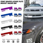 Metal Front Bumper License Plate Relocator Bracket for JDM Models (2000–2024)
