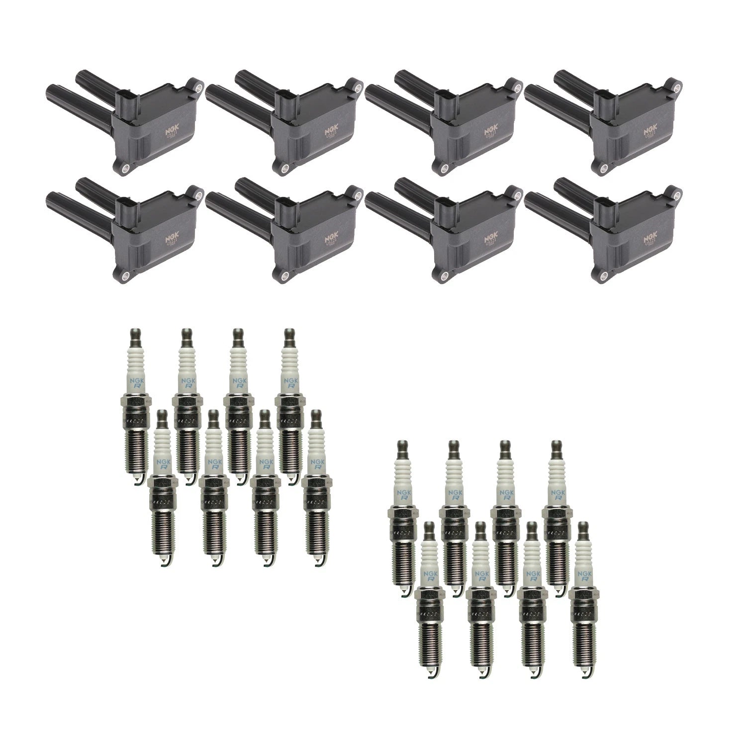 Set of 8 Ignition Coils & 16 Platinum Spark Plugs for Dodge Charger 300 (2006–2021)
