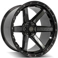 24" Gloss Black Wheel w/Brushed Face for 2001-07 Toyota Sequoia - RVO4214