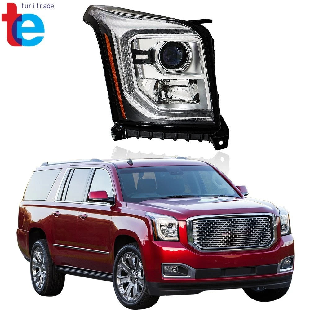 Passenger RH HID Headlight for GMC Yukon XL (2015–2020) 1PCS W/o Ballast+Bulb
