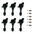 6X Ignition Coil & Spark Plug for Nissan Altima Maxima Quest Murano (2002–2018)