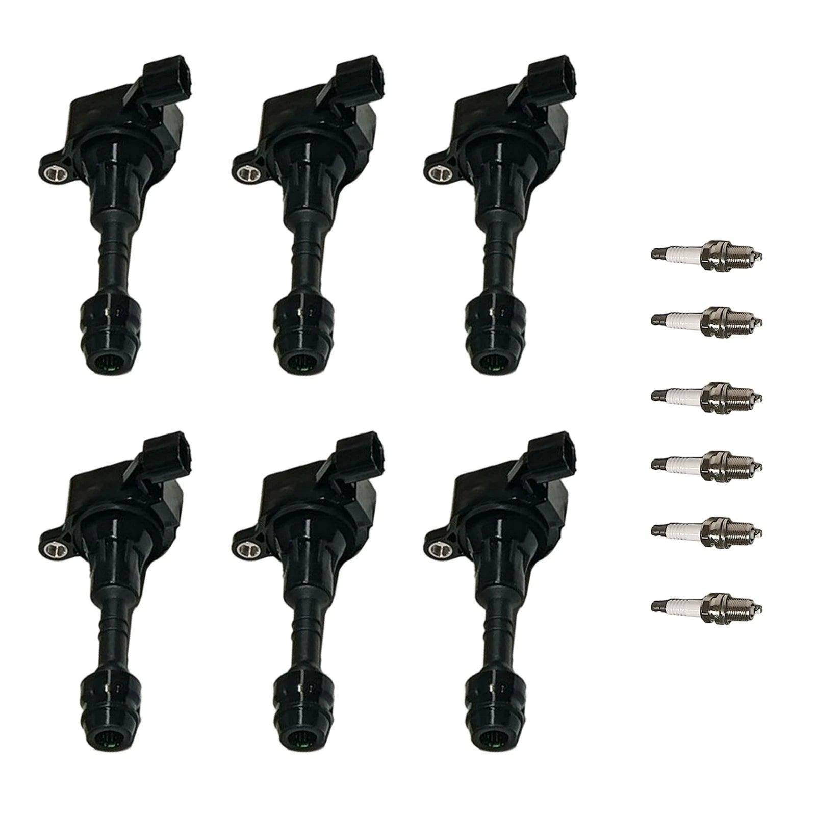 6X Ignition Coil & Spark Plug for Nissan Altima Maxima Quest Murano (2002–2018)