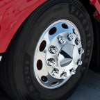 Lug Nut Covers Chrome Plastic Push On with Flange for Ford F-150 (2015–2023)