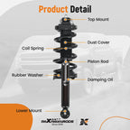 Set of 2 Rear Complete Struts for Honda CR-V (2012–2016) FWD 172957L 172957R