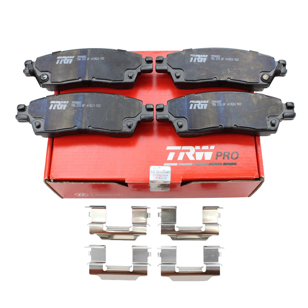TRW Pro Rear Metallic Slotted Brake Pads for Chevy GMC Saab Oldsmobile Cadillac