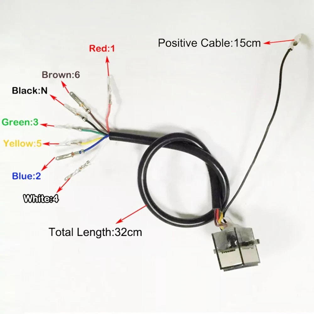 6 Speed Digital Gear Shift Lever Display Sensor LED Indicator for Motorcycle