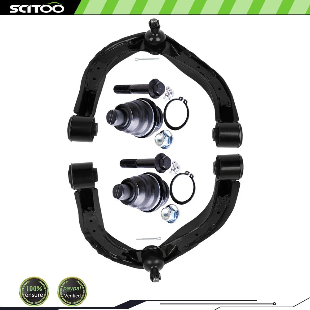 Set of 4 Front Left Upper Control Arms & Ball Joints for Infiniti QX56 (2004–2010)