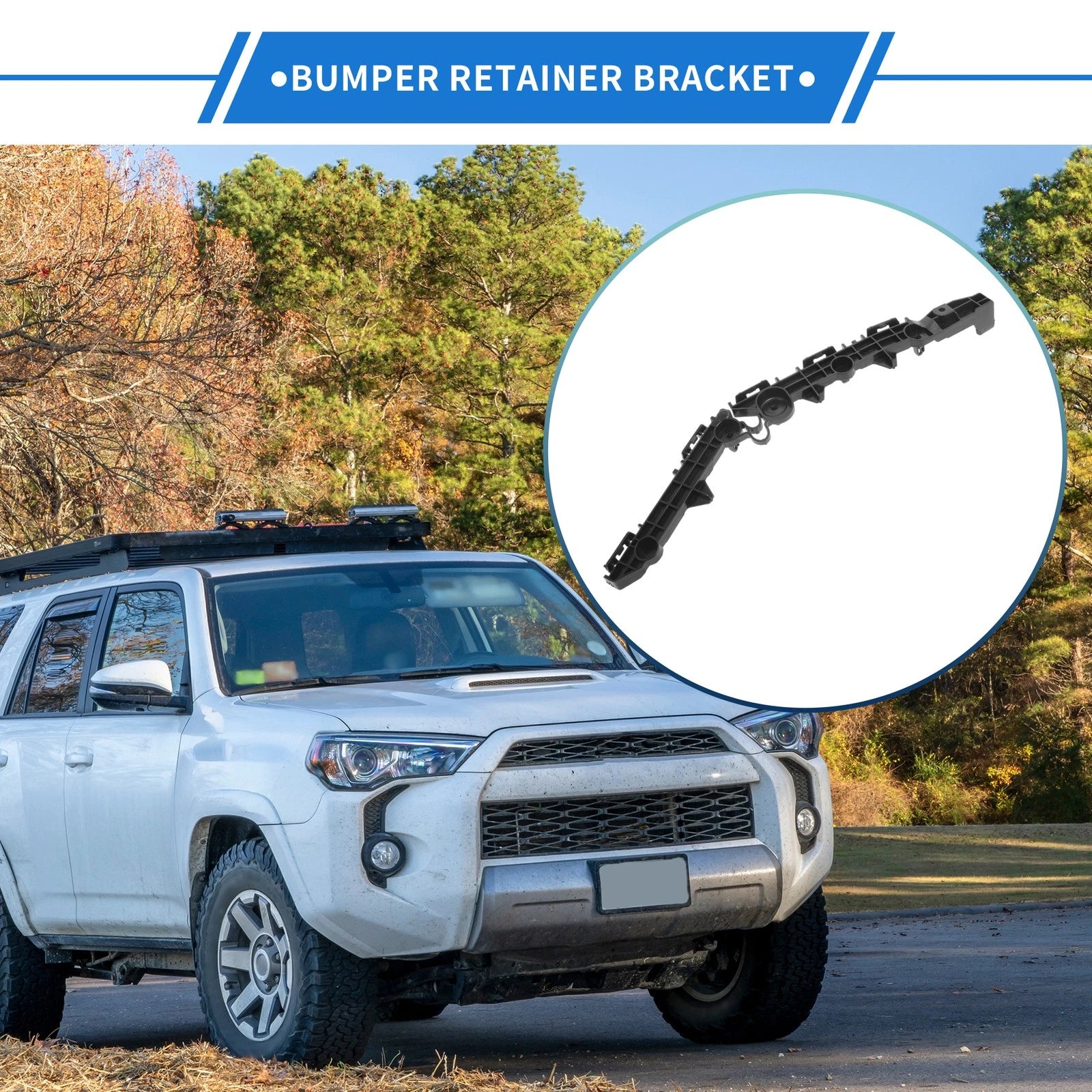 Right Rear Bumper Retainer Bracket No. 5215542050 for Toyota RAV4 (2019–2022)