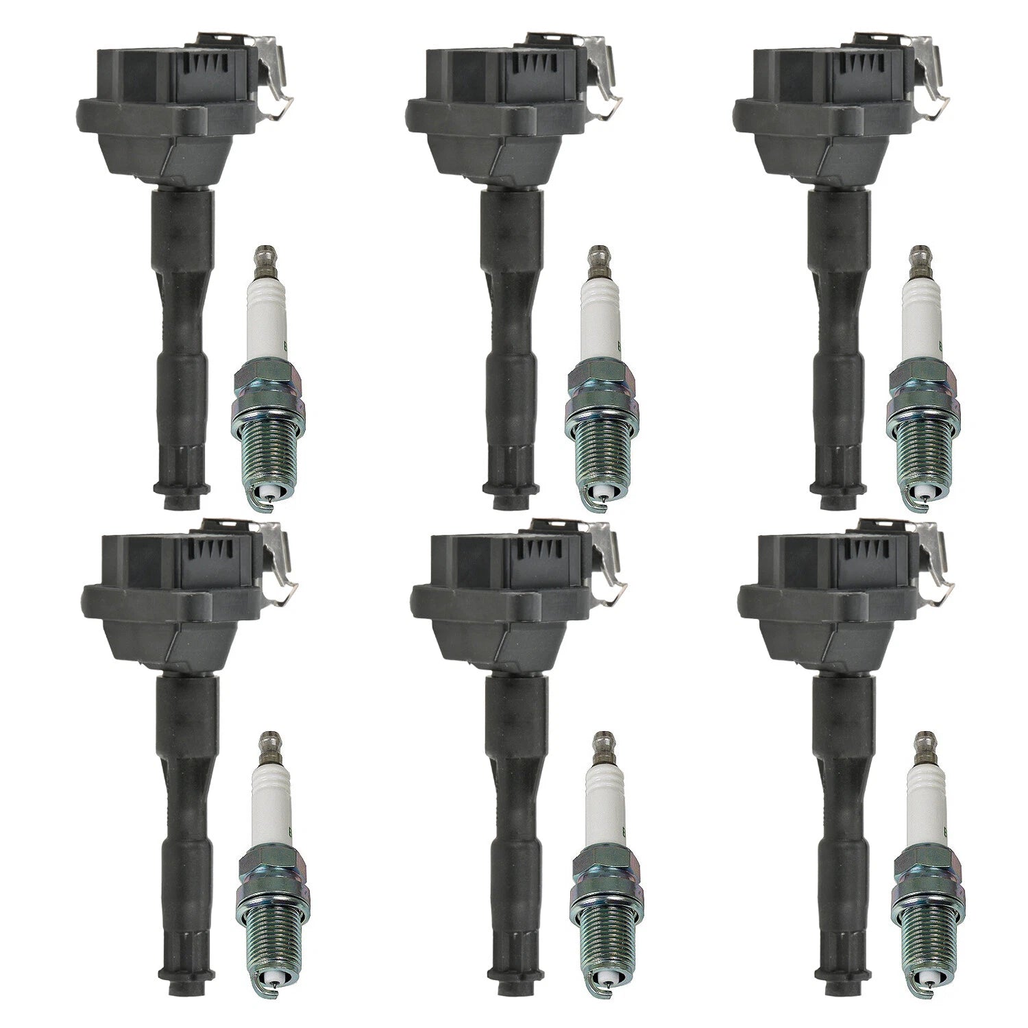 Set of 6 Ignition Coils & Spark Plugs for NSX A4 Q5 525i XC90 (1991–2023)