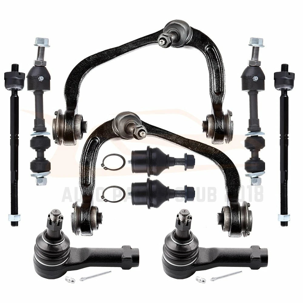 Front Upper Control Arms Tie Rods Lower Ball Joints Kit for Ford F-150 (2004–2020)