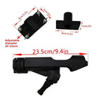 Adjustable Black ABS Fishing Rod Holder for Boat (20-25 mm)