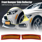 Pair of Front Bumper Reflectors for BMW F30 340i (2012–2019) 63147295541 63147295542