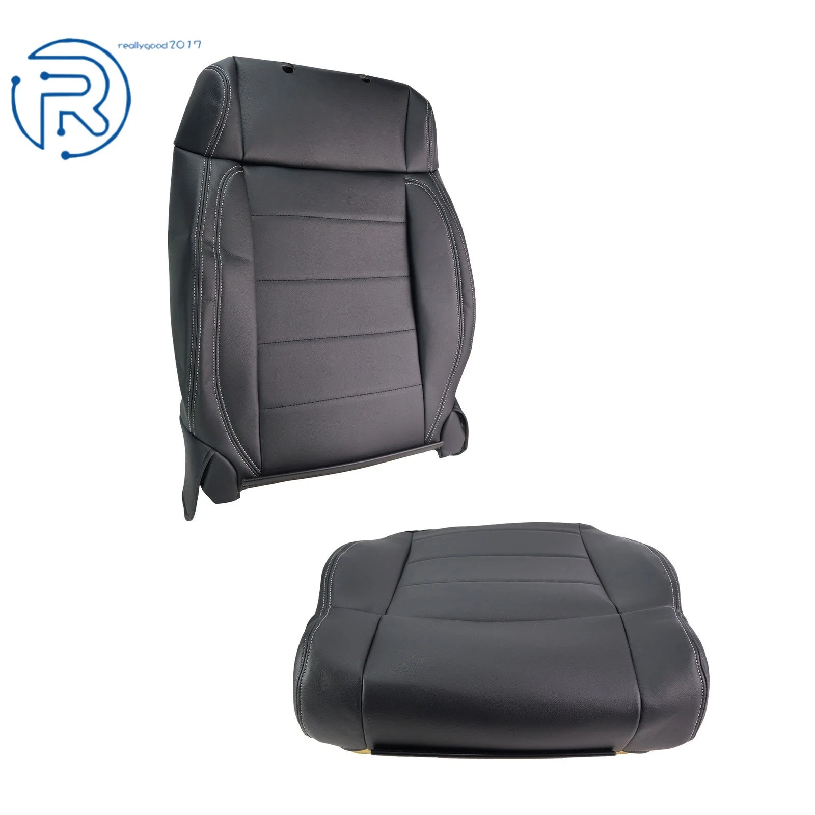 Set of 2 Front Seat Covers for Jeep Wrangler (2007-2012) - Black