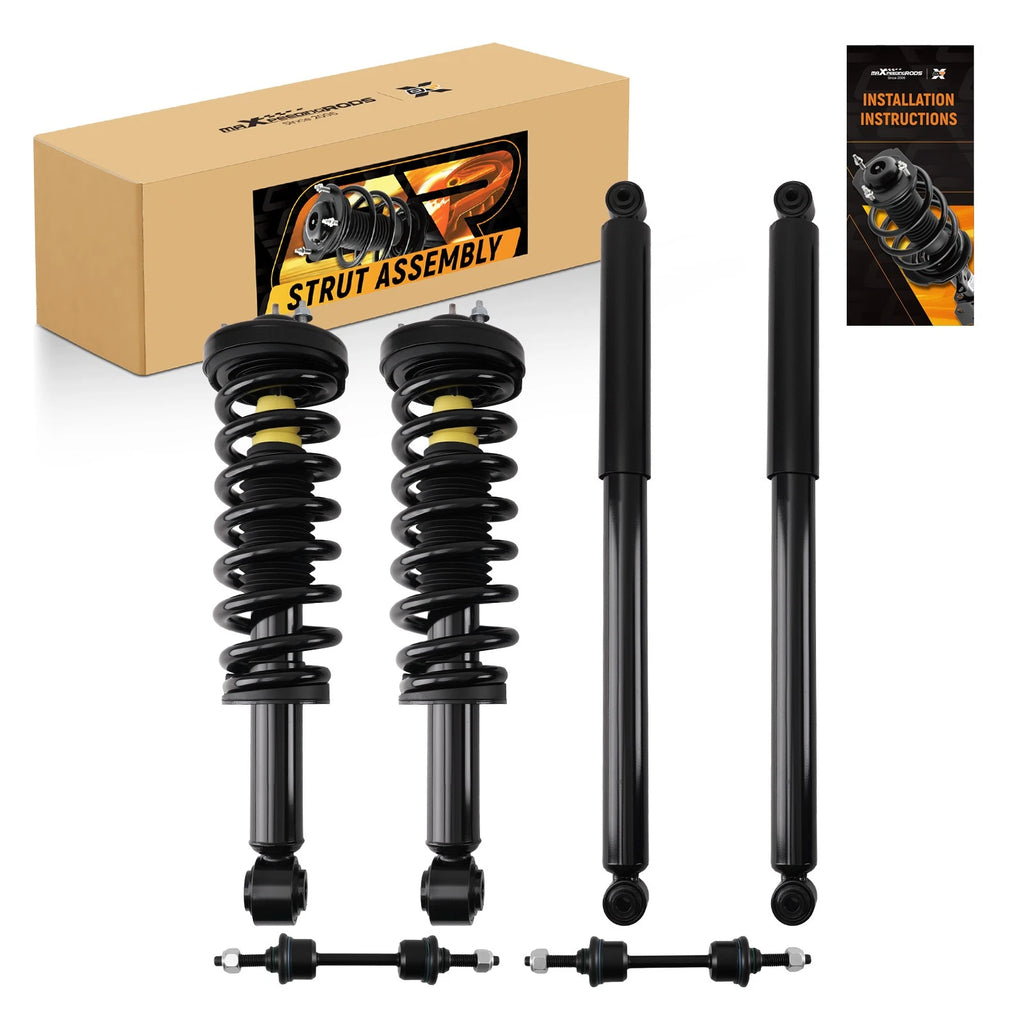 Front Rear Strut Spring Sway Bar Link Assembly for Ford F-150 (2009–2013) 4WD