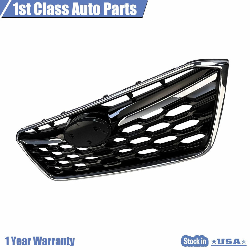Glossy Black Grille Assembly with Chrome Trim for Subaru Outback (2020-2022)