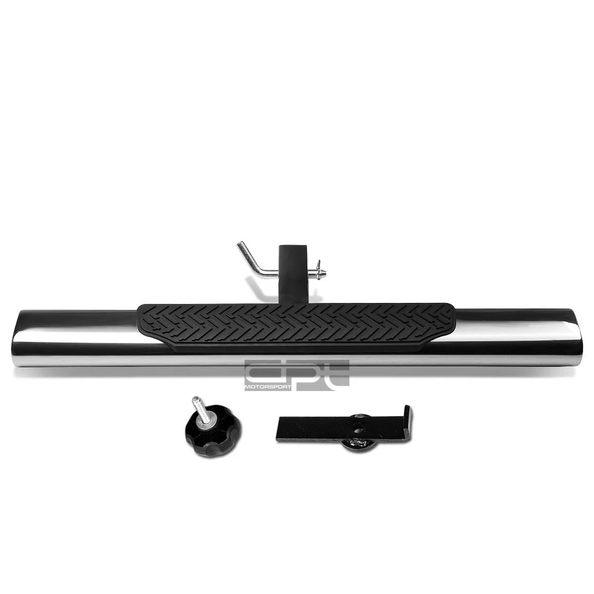 Oval 35"x 4" Chrome Steel Trailer Towing Hitch Step Bar for Receiver