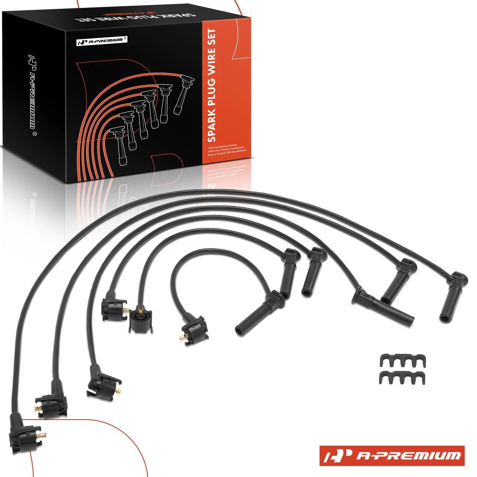 6x Spark Plug Wire Set for Mercury Mountaineer (2000) Ford Explorer (2000)