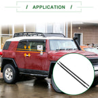 2X Front Left & Right Weatherstrip Window Seal No.6816235073 for Toyota FJ (2007–2014)