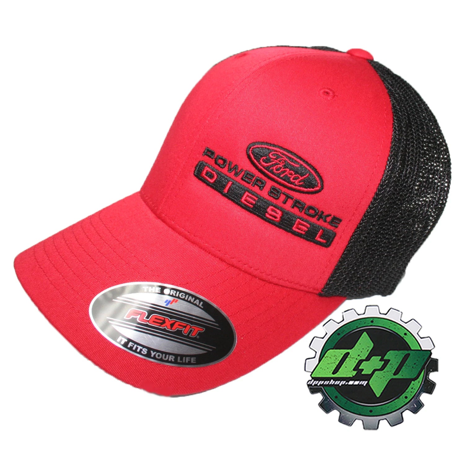 Powerstroke Mesh Summer Hat for Ford Trucks (Fitted Flexfit)