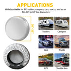Waterproof Tire & Wheel Covers for RV Trailer Camper (30-32")