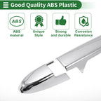 Car Door Handle Cover Trim for Honda Fit Jazz GK5 GP5 2014-2018 Silver Tone