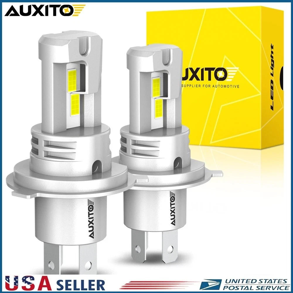 2X LED Headlight Bulbs for H4 Vehicles