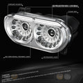 Chrome Housing Amber Corner LED Projector Headlights for Dodge Challenger (2008–2014)