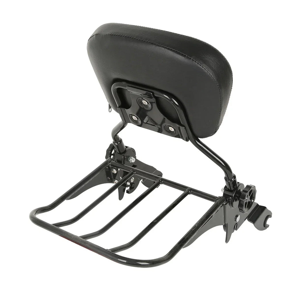 Detachable Backrest Sissy Bar & Luggage Rack for Harley Touring (2009-2025)